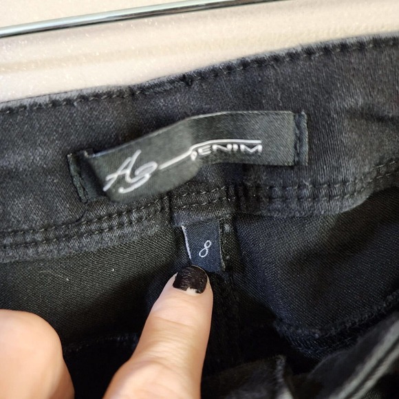 A3 Denim Womens Skinny Jeans Size 8 Black Mid Rise Stretch - Picture 5 of 9